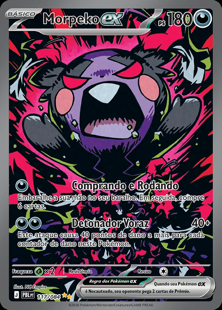 Morpeko ex · 117/084 · Escuridão Absoluta